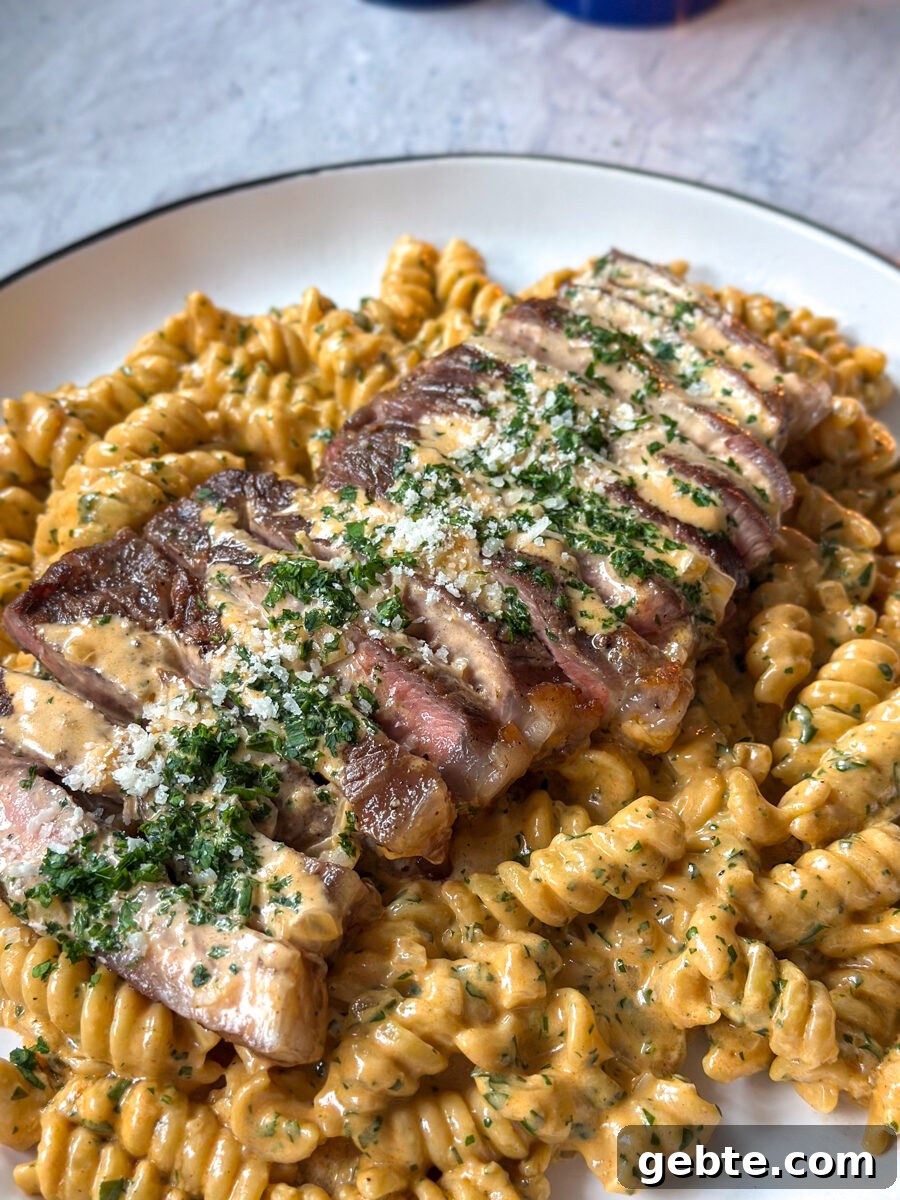 steak pasta