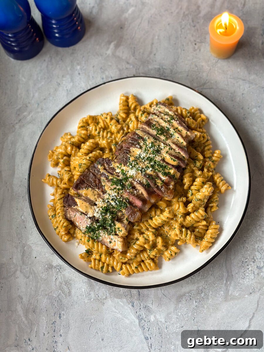 steak pasta