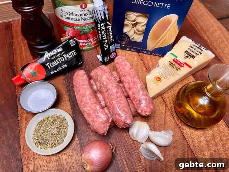 One-Pot Sausage and Meatball Pasta Skillet 4 Ingredients.