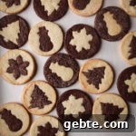 chocolate vanilla holiday sables