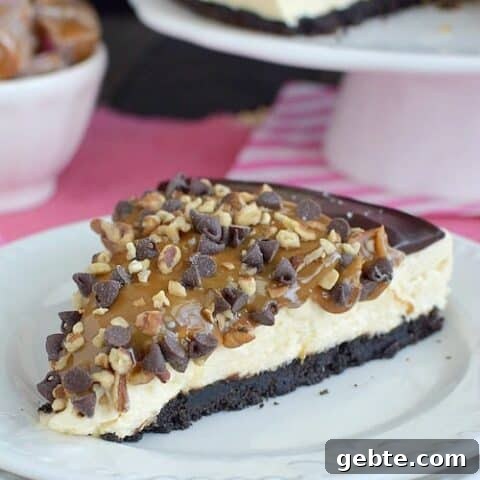 Chocolate Caramel Cheesecake Tart