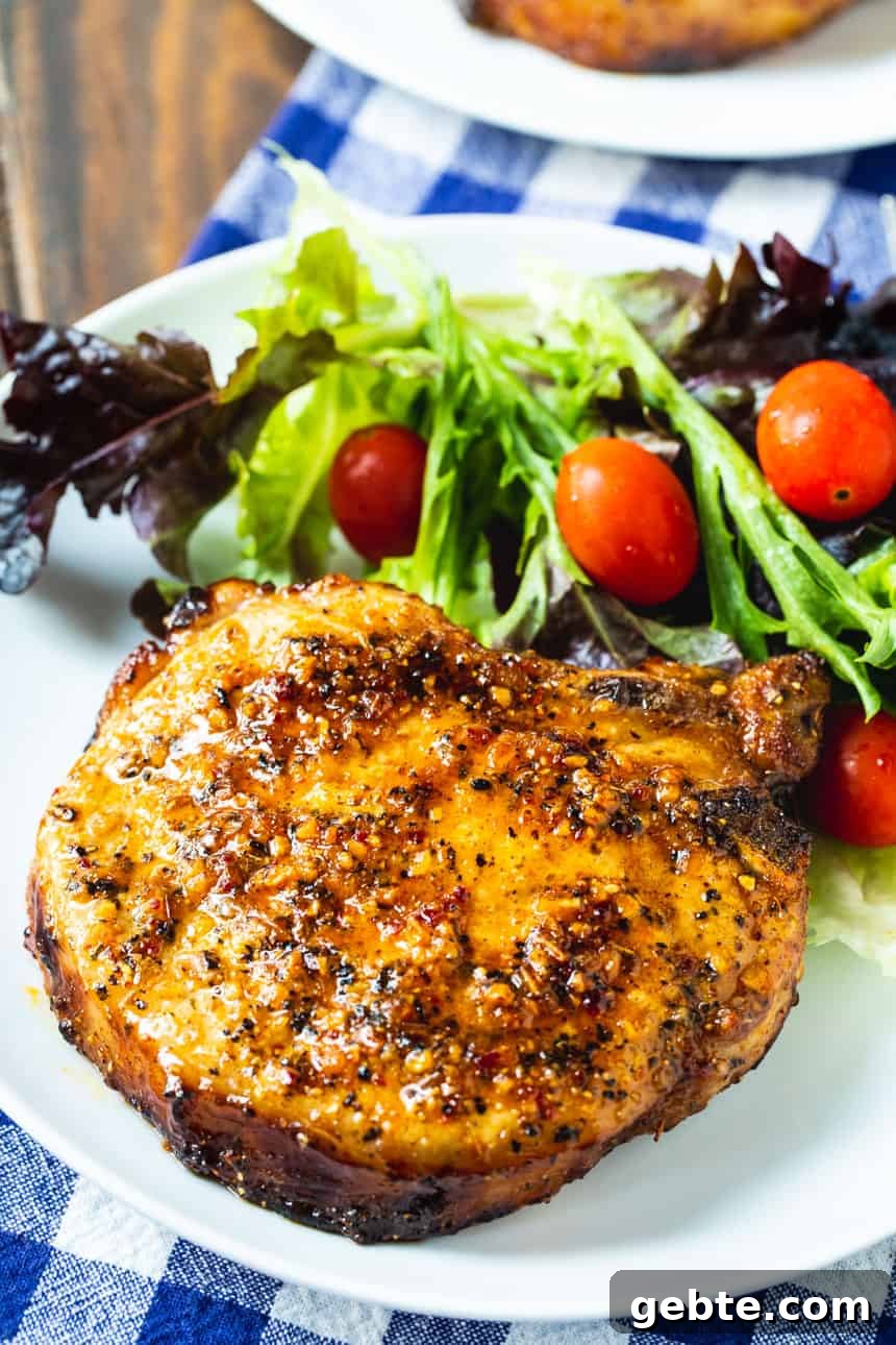 Air Fryer Honey Mesquite Pork Chops