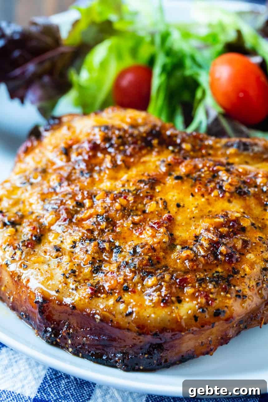 Air Fryer Honey Mesquite Pork Chops