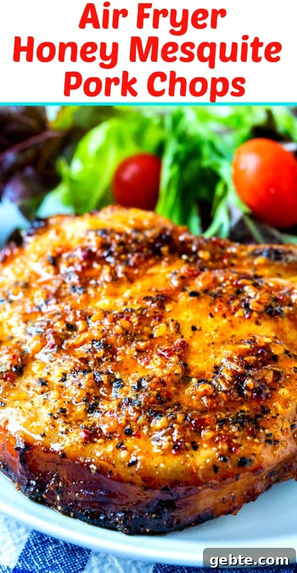 Air Fryer Honey Mequite Pork Chops