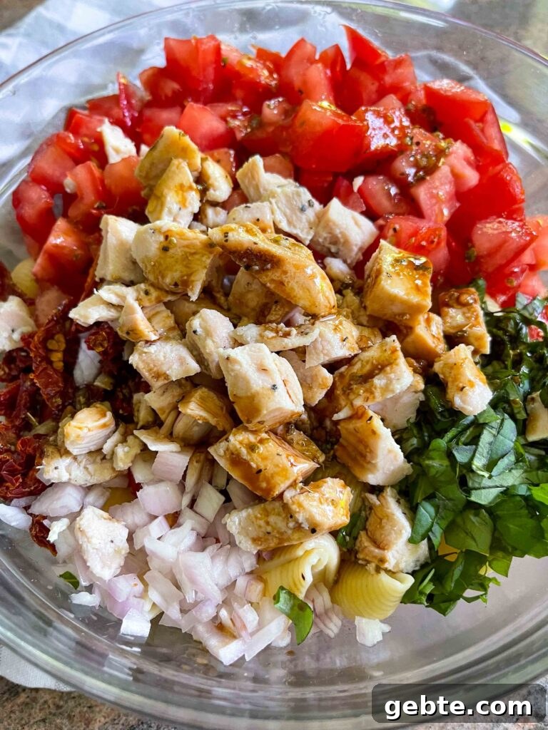 Bruschetta Pasta Salad