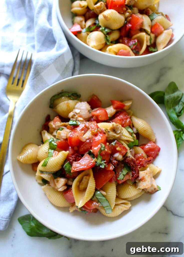 Bruschetta Pasta Salad 