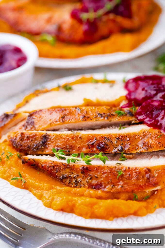 Perfectly crispy and browned instant pot turkey breast.