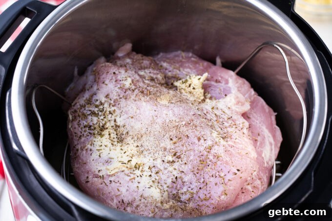 Cooking turkey breast in the Instant Pot.