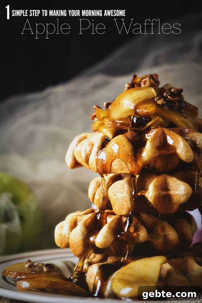 Apple Pie Waffles | Kita Roberts PassTheSushi.com