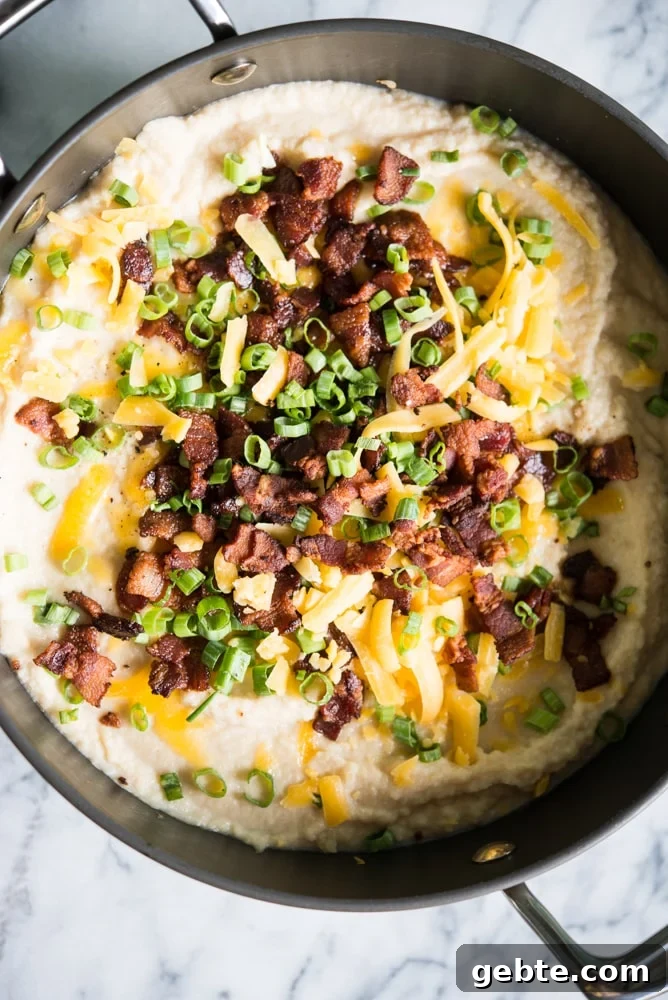 loaded cauliflower soup