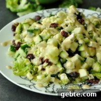 Cranberry Cucumber Shredded Sprout Salad