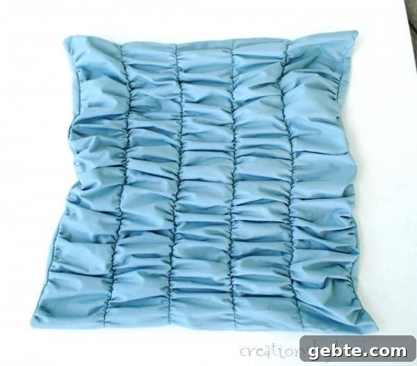 How to Make a Gathered (Ruched) Decorative Pillow: Step-by-Step Tutorial 13 pillow-tutorial