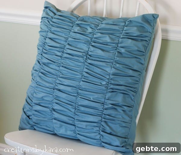 How to Make a Gathered (Ruched) Decorative Pillow: Step-by-Step Tutorial 14 decorative-pillow