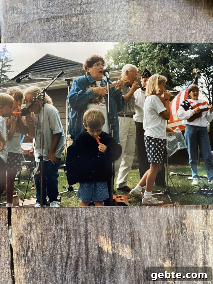 Mom's band playing