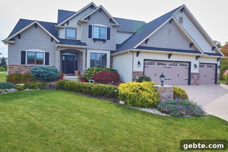 nice house with landscaping in front