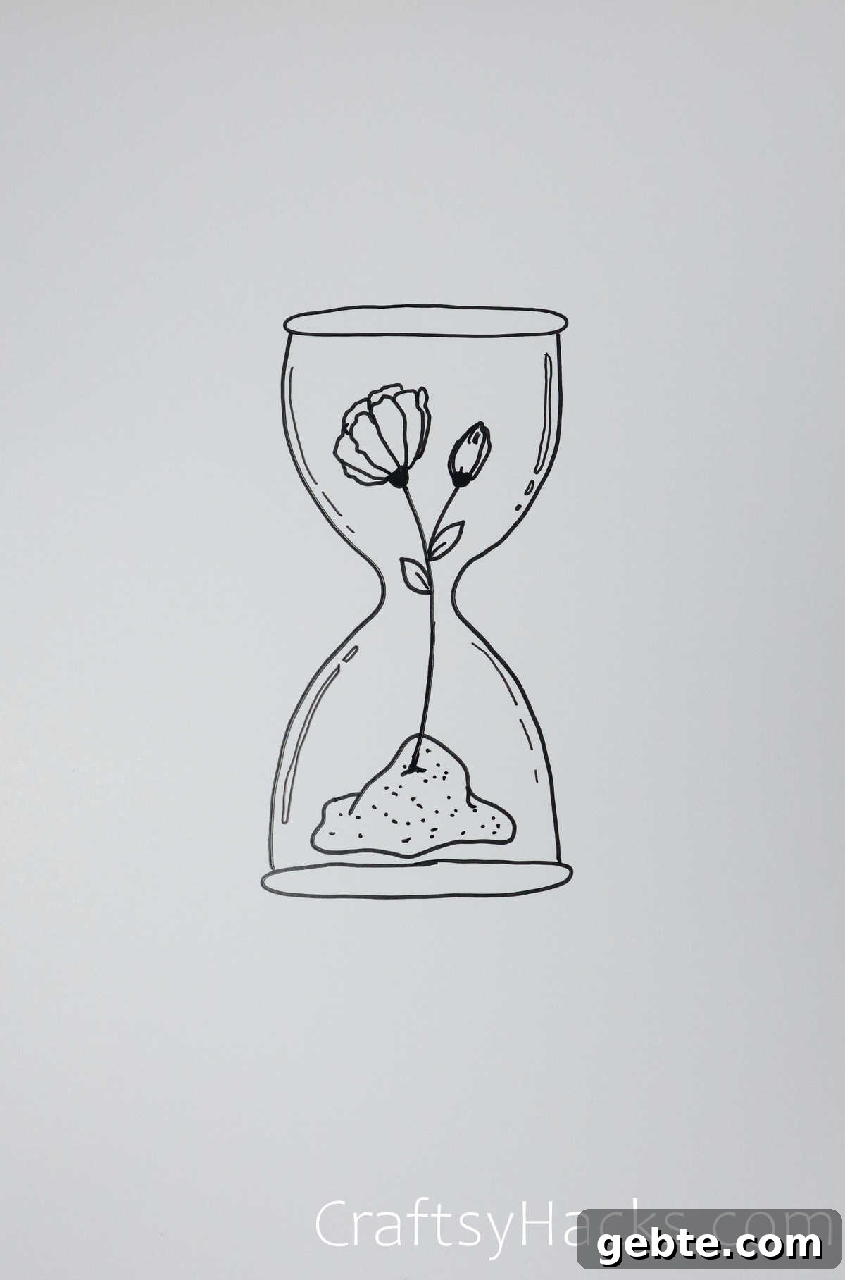 hourglass drawing