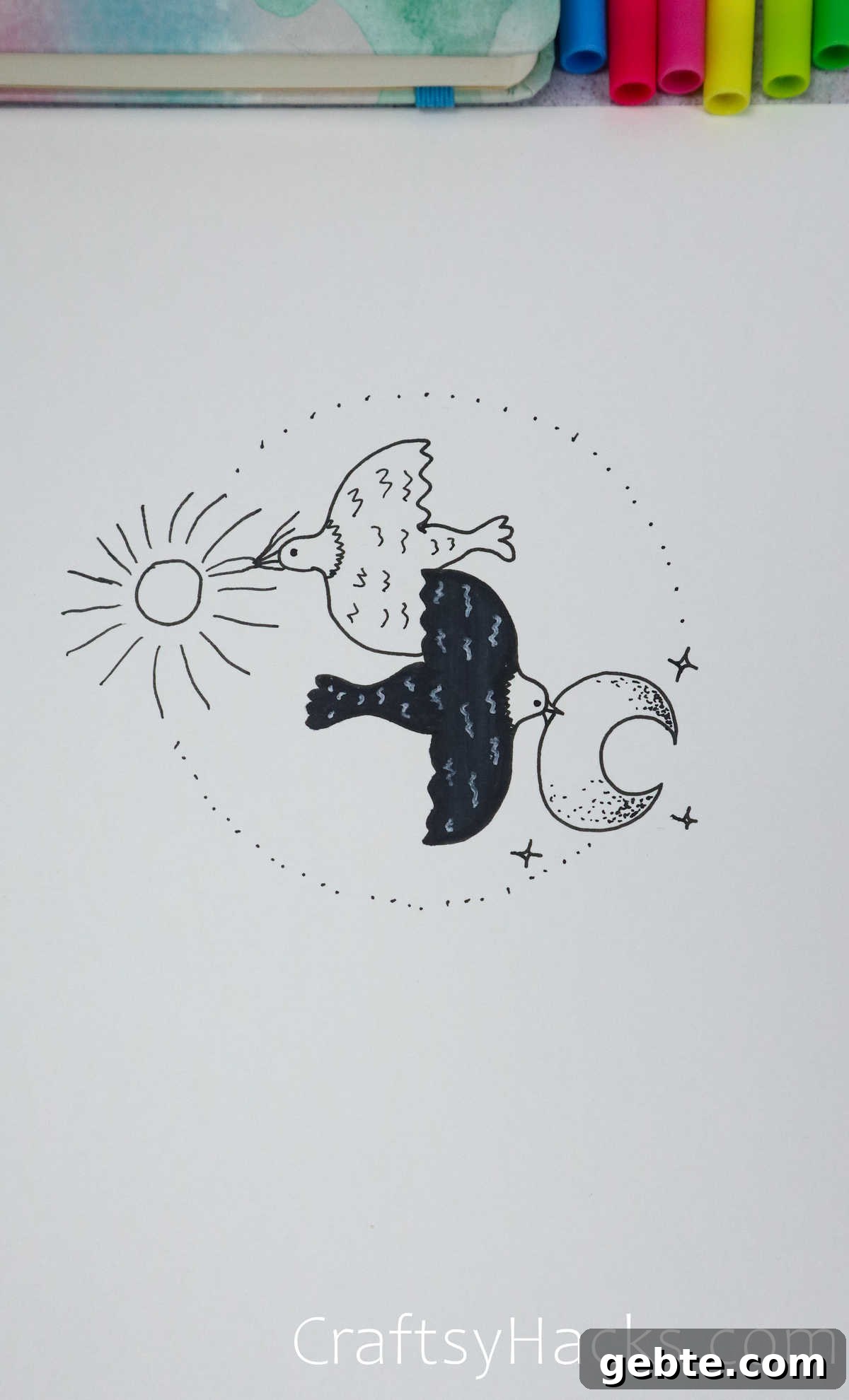 birds drawing