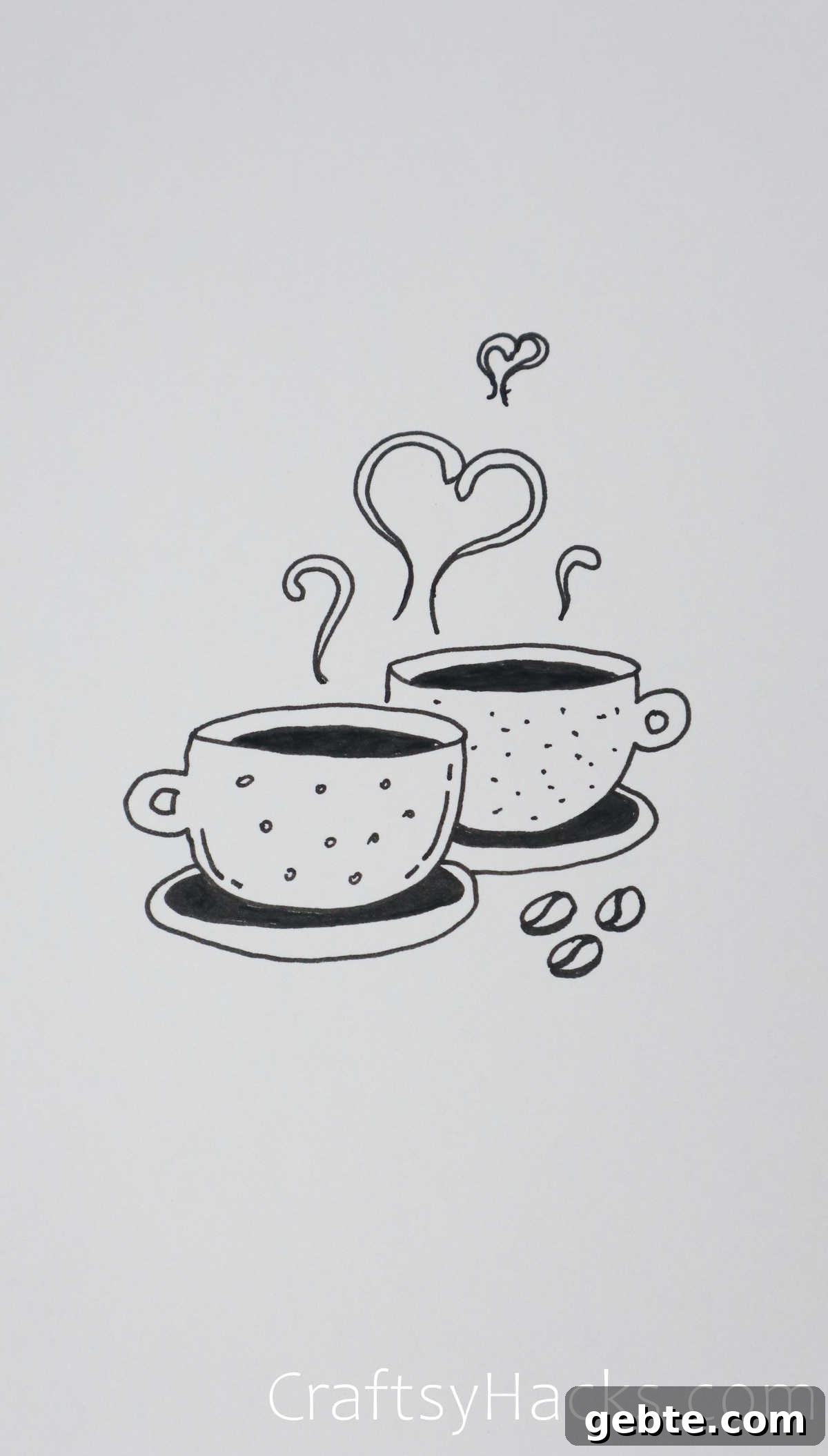 drawing of cups