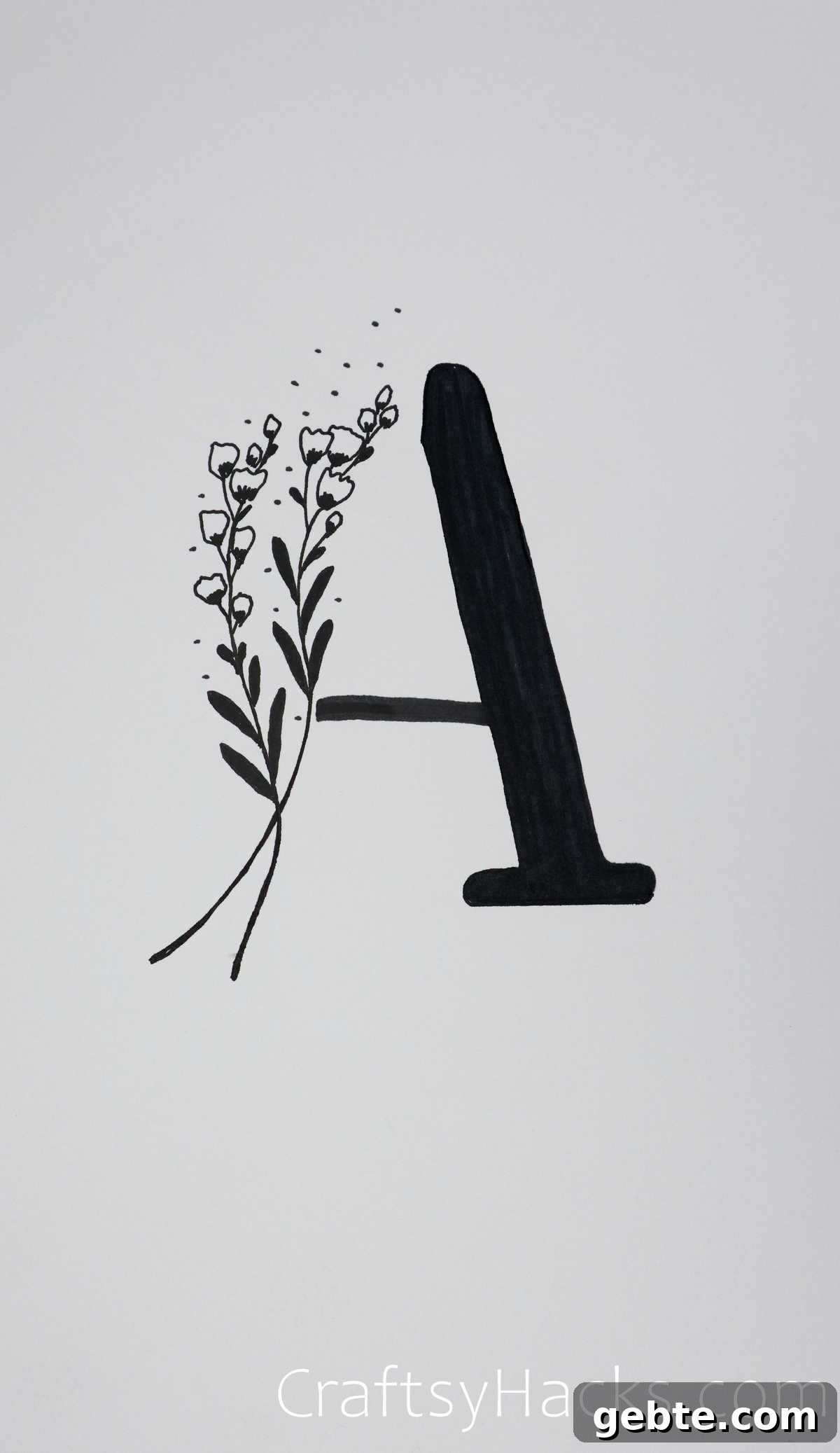 Letter A Drawing