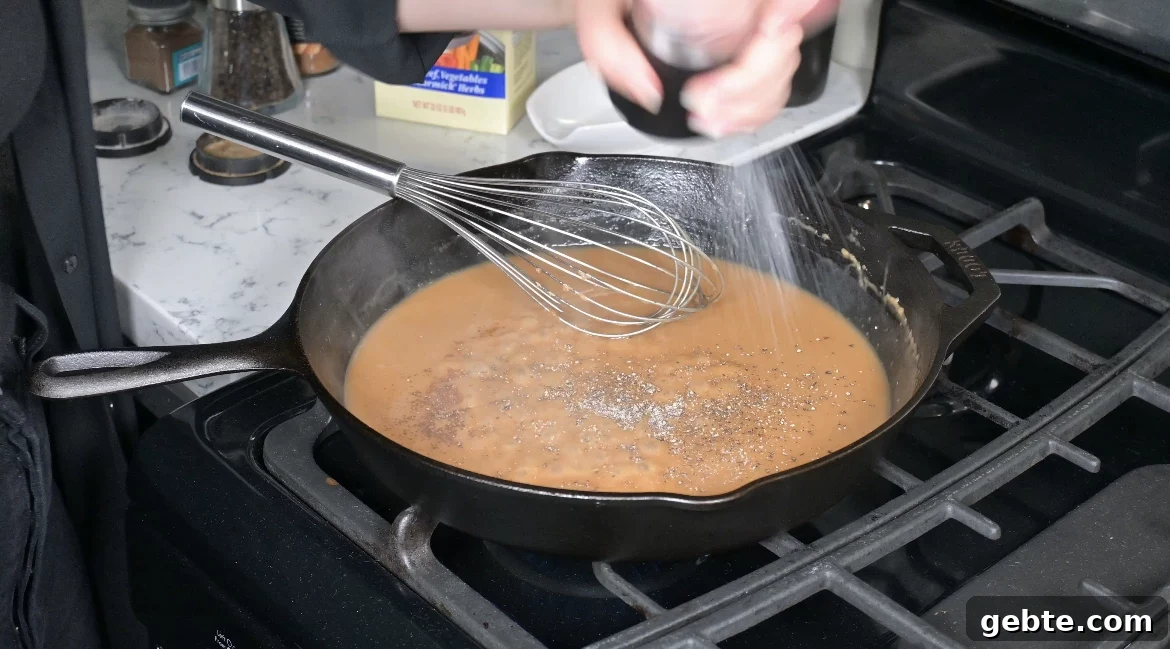 Authentic Swedish Köttbullar Recipe: Classic Meatballs with Creamy Gravy 20 Seasoning the gravy.