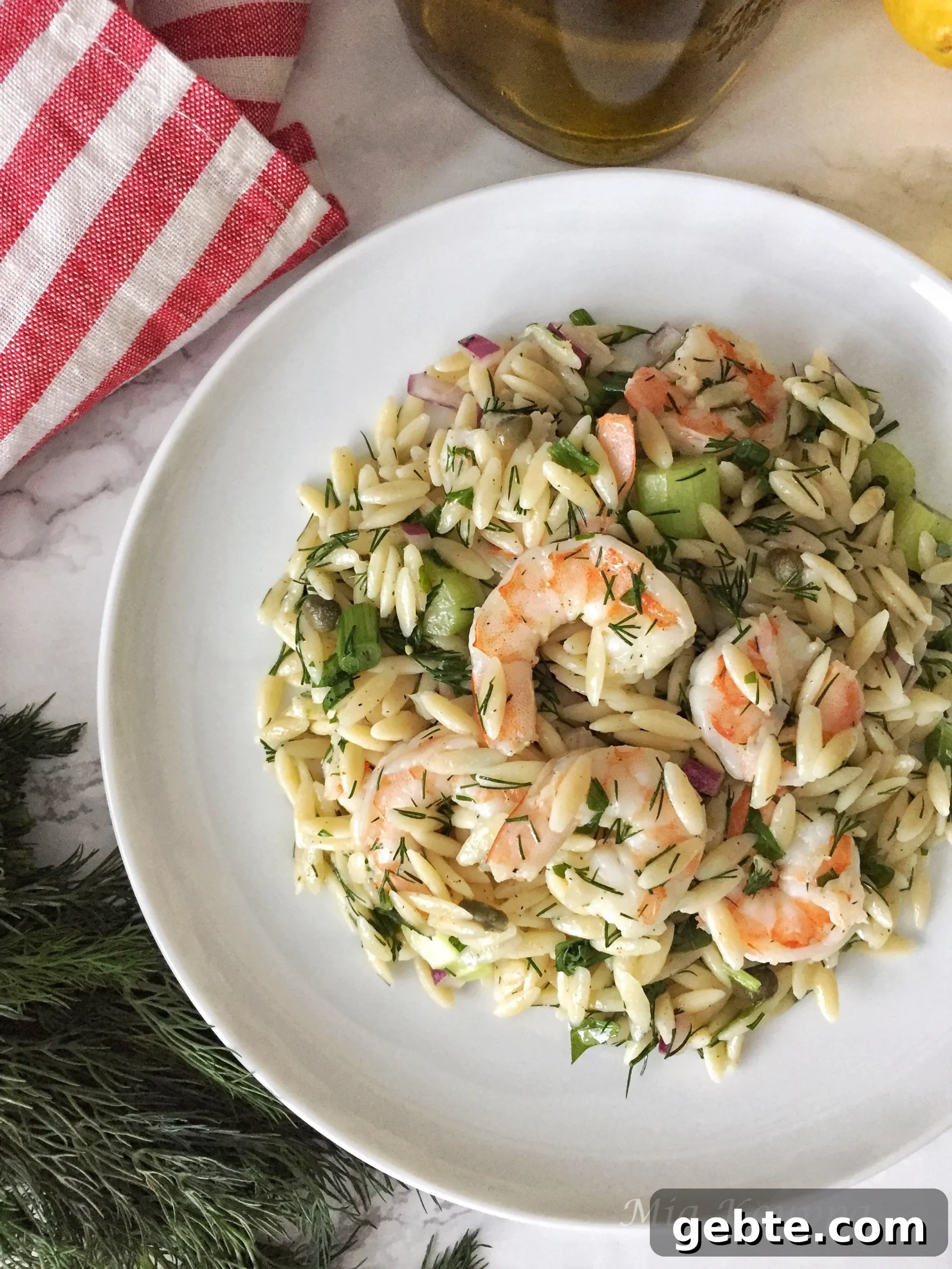 Orzo with shrimp (Κριθαράκι με γαρίδες)