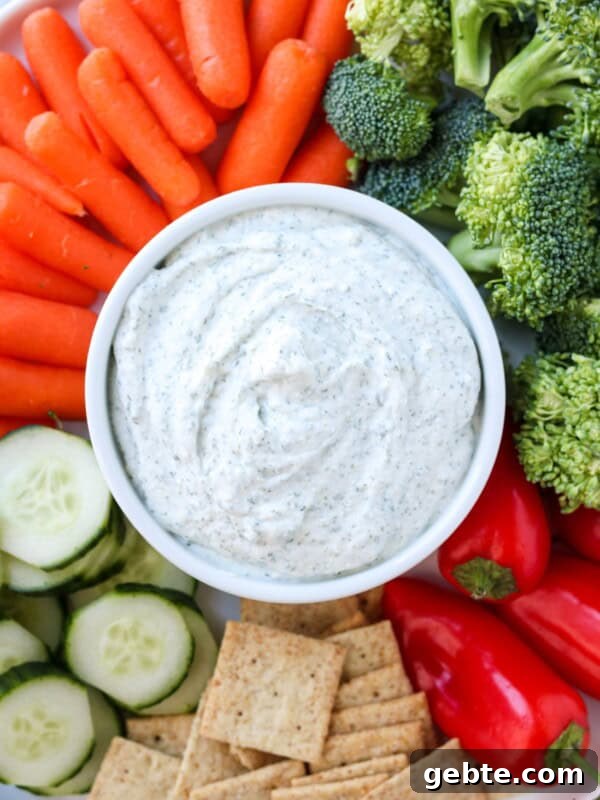 Protein-Packed Cottage Cheese Flatbread (Gluten-Free, Flourless) 11 Cottage Cheese Dip in a bowl surrounded by veggies