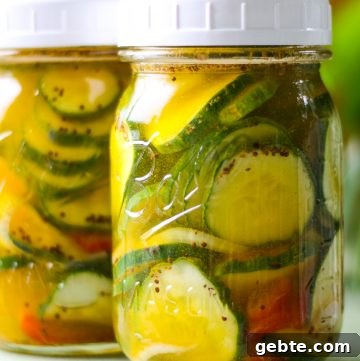 Quick Refrigerator Cucumber Pickles: No Canning Required 3 Close up of bread and butter pickles.