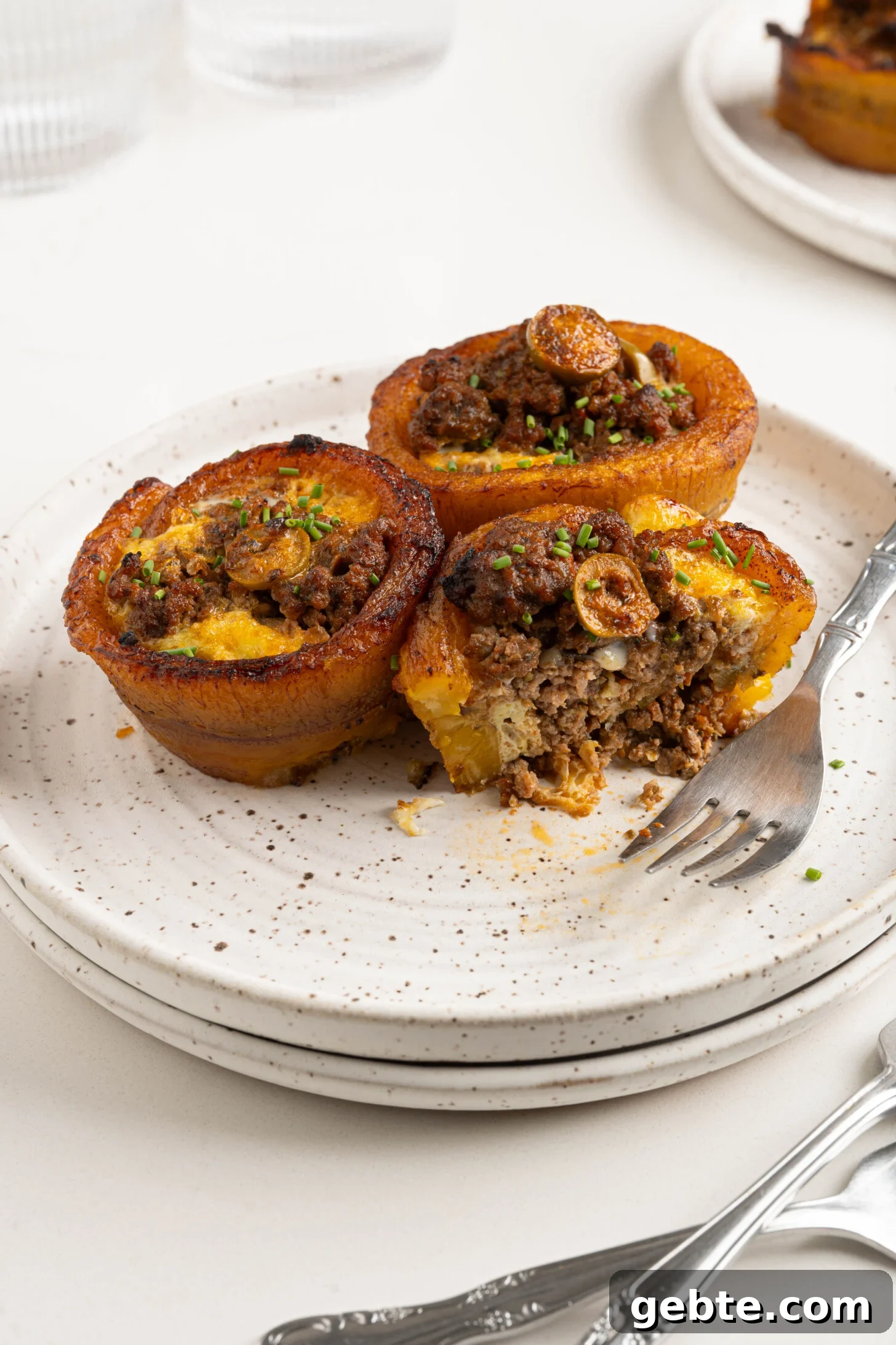 Authentic Puerto Rican Piononos: Savory Plantain Cups Recipe 12 a plate of piononos