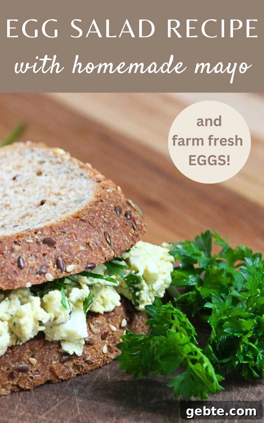 Make this easy egg salad recipe with fresh eggs