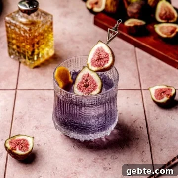 Fig Cardamom Gin Old Fashioned