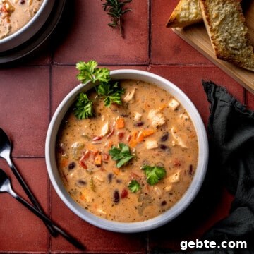 Creamy Three Bean Chicken Stew