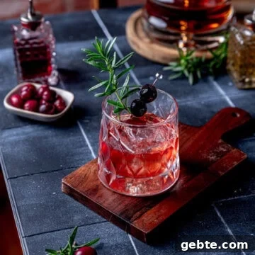 Spiced Cranberry Old Fashioned