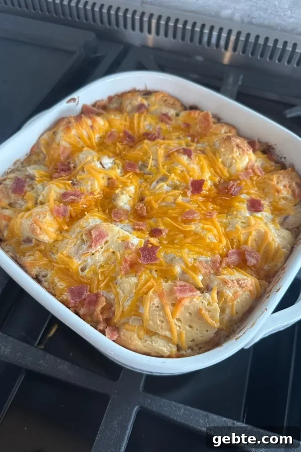 chicken bacon ranch bubble up casserole
