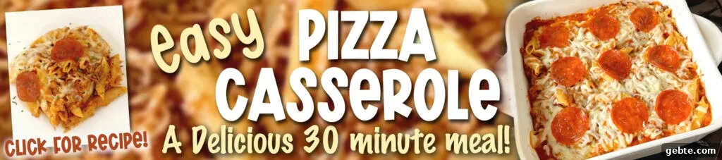 pizza casserole banner ad