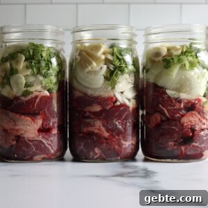 Canning Chipotle Beef Taco Meat