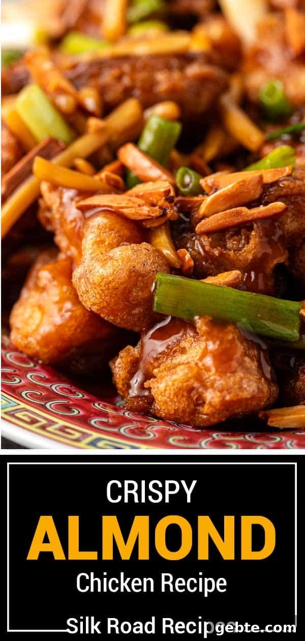 titled image (and shown): crispy almond chicken recipe