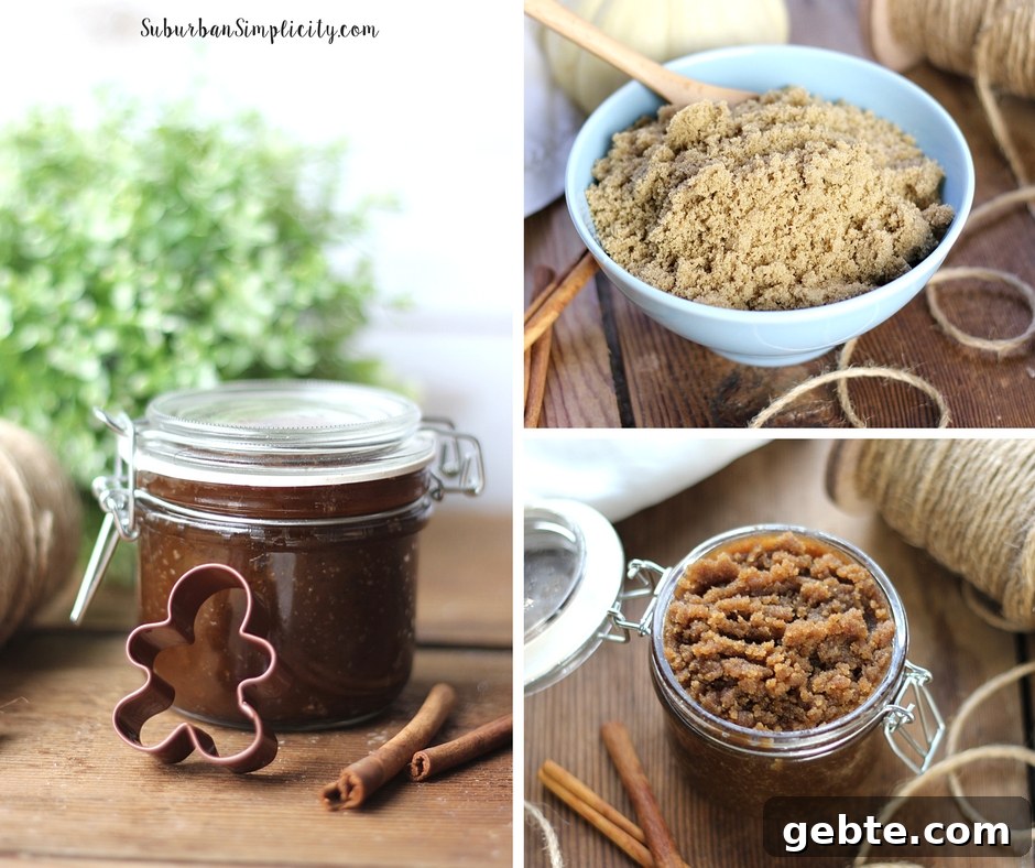 Gingerbread scrub as a Christmas Gift