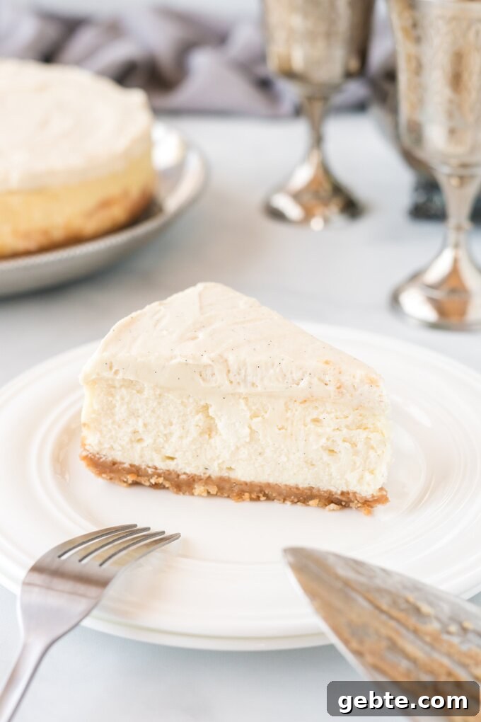 Vanilla Bean Cheesecake {Cheesecake Factory Copycat}