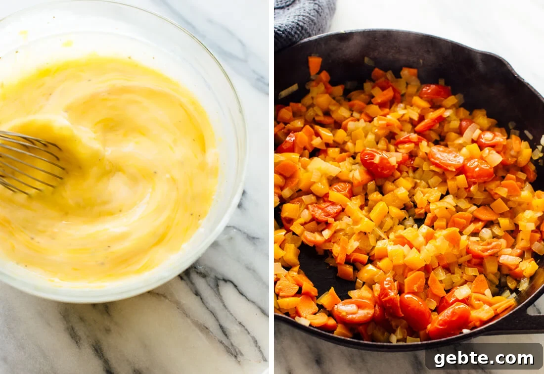 Frittata Recipes: Stovetop and Oven Methods for Perfect Results 4 eggs and cooked vegetables