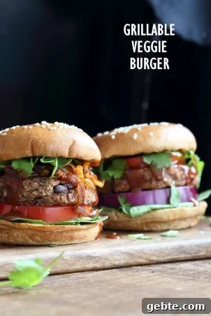 Vegan Grillable Black Bean Burger