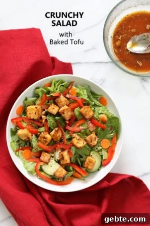 Vegan Baked Tofu Salad