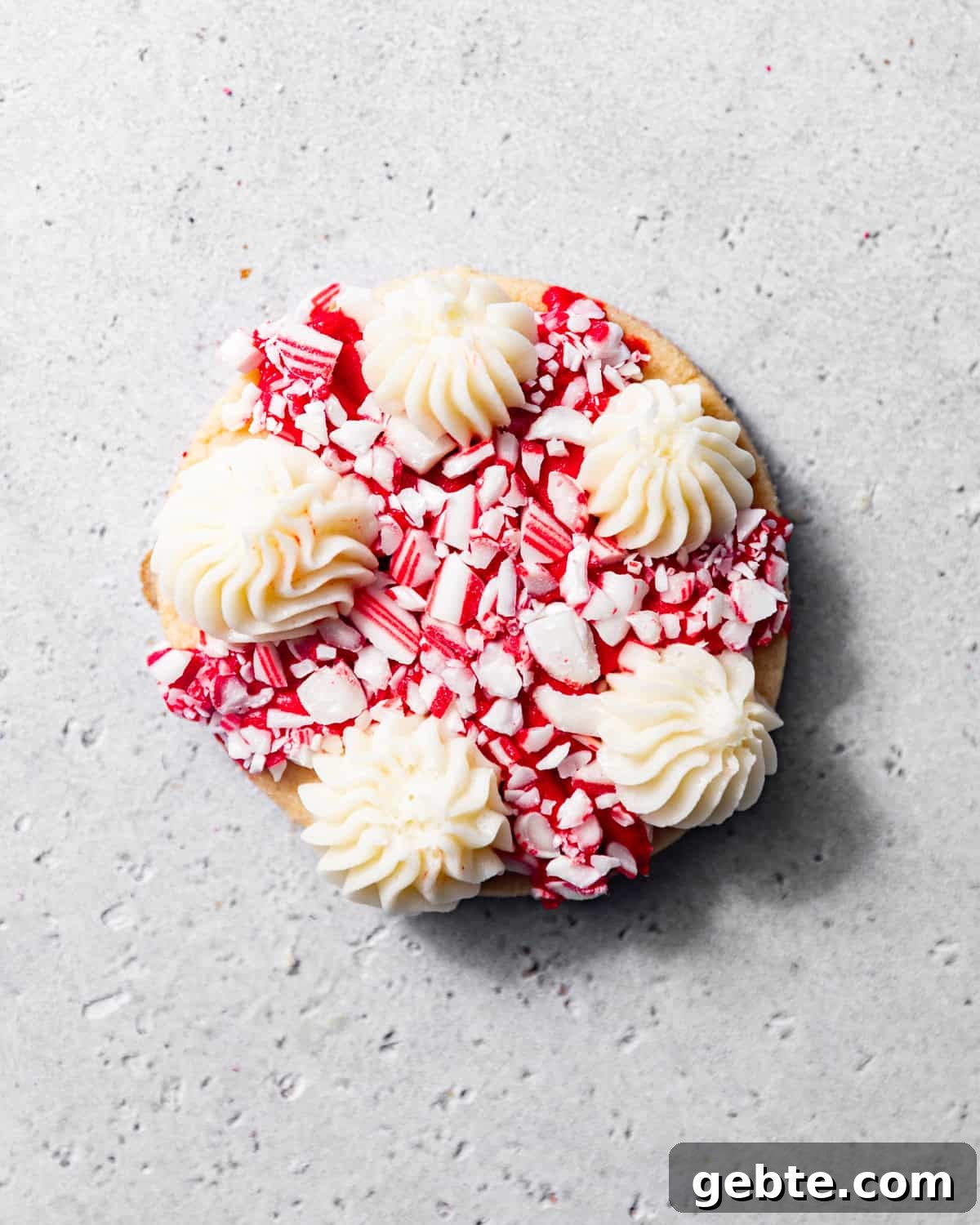 Crunchy Peppermint Chocolate Chip Cookies Recipe 12 peppermint cookies on a white surface.