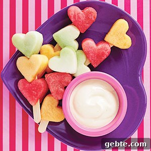 Mouthwatering Monday: 25 Valentine Treats and Gift Ideas 6 Heart Fruit Kabobs
