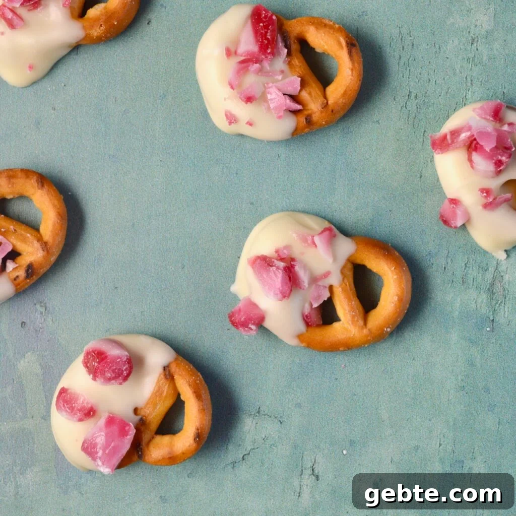 chocolate peppermint pretzels