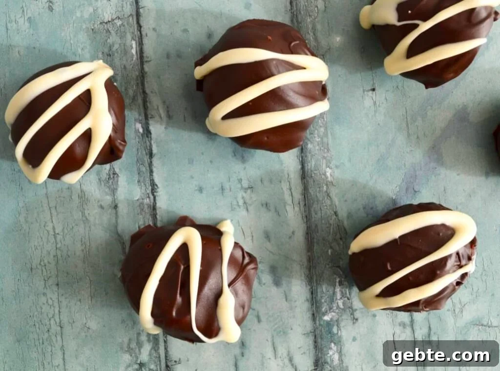peppermint crunch truffles