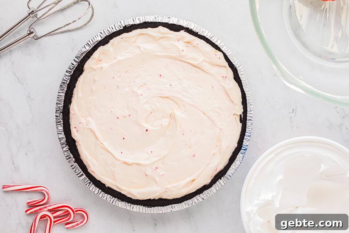 Classic Peppermint Pie Recipe — Cool Mint Dessert Guide 7 peppermint pie in a chocolate pie crust.