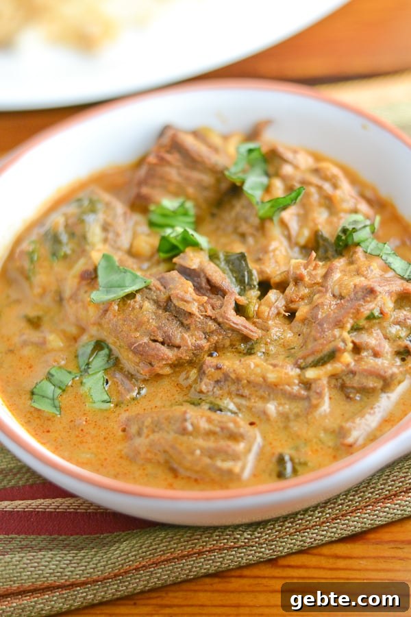 Slow Cooker Thai Red Curry Beef