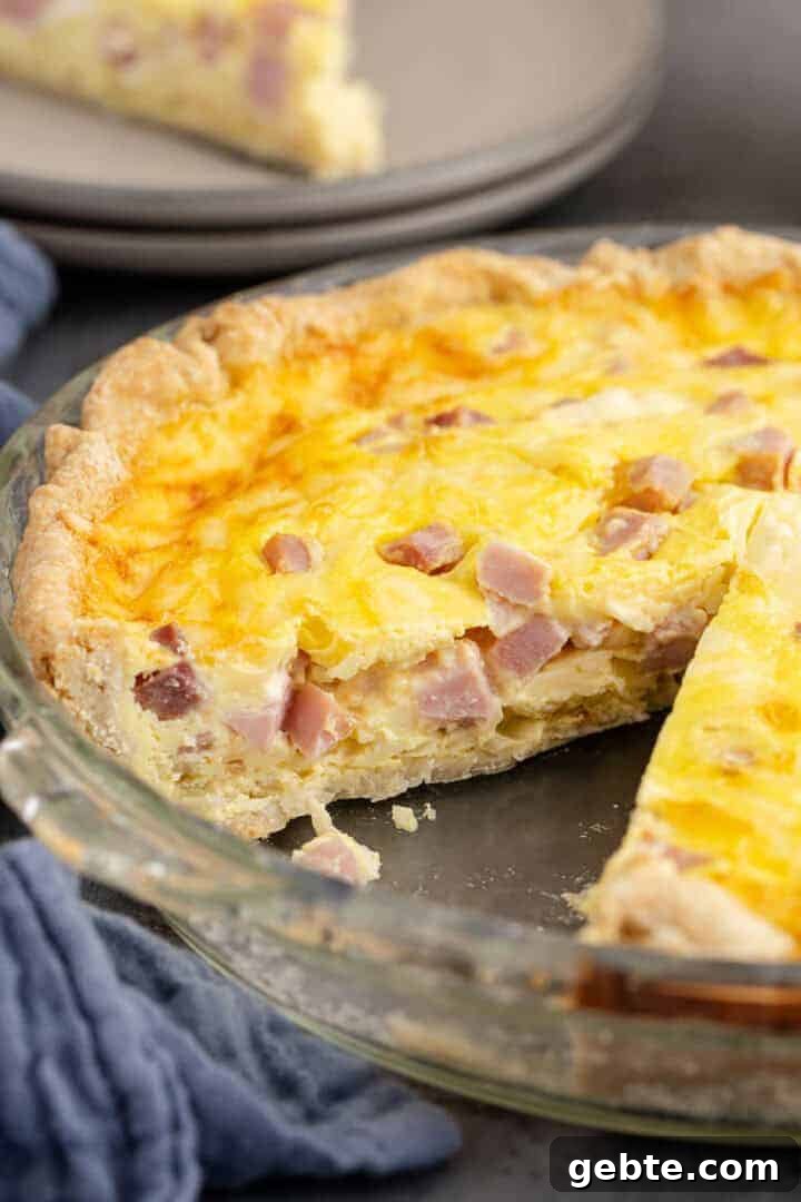 Ham and Swiss Quiche