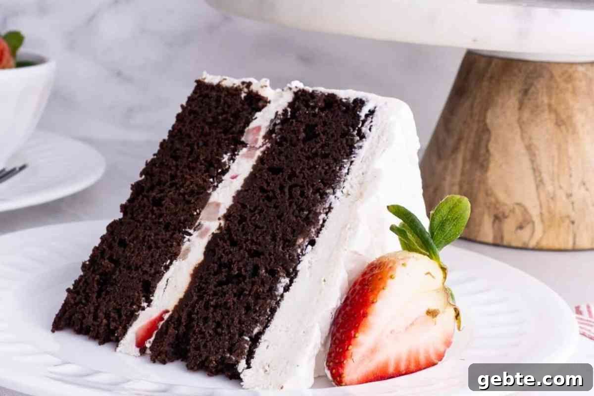 Chocolate Strawberry Cake msn image.