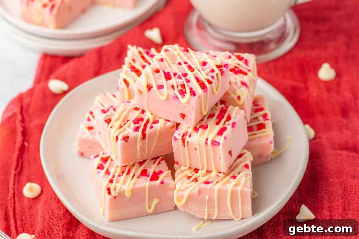 Valentine's Day Sugar Cookie Fudge msn image.